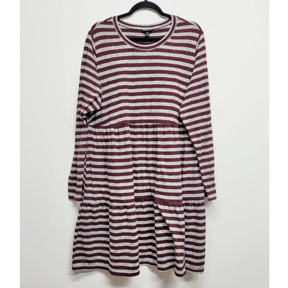 Torrid 2 Super Soft Plush Long Sleeve Ruffle Lounge Dress 2X 18/20